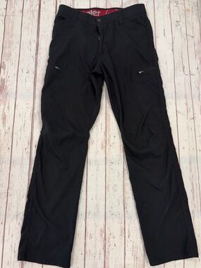 Wrangler Pants Mens 32x32 Black All Terrain Cargo Performance Hiking Outdoor